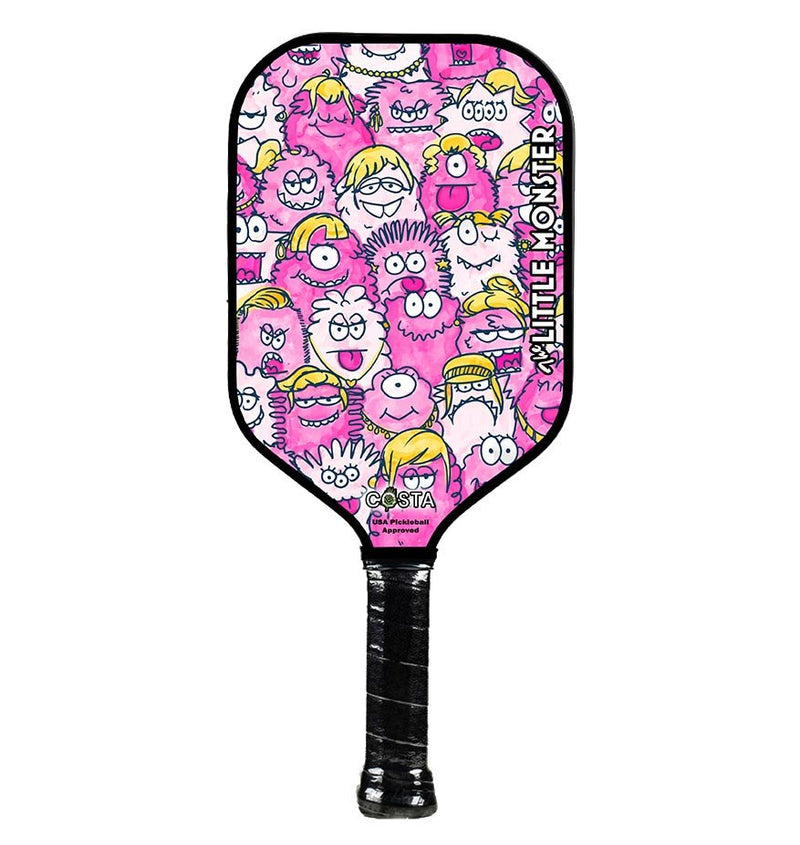 Pink Little Monster - Pickleball Paddle