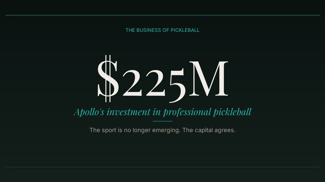 Apollo Global Management invests $225 million in professional pickleball