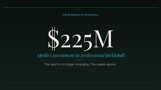 Apollo Global Management invests $225 million in professional pickleball